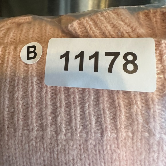 VTG Bramble Lane Silk & Angora Sweater Beaded Rabbit hair LG Pink Shoulder Pads - Picture 9 of 9